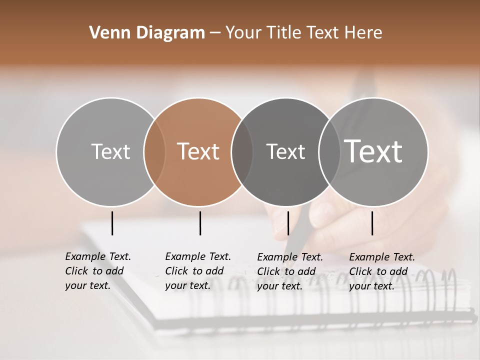 A Person Writing On A Piece Of Paper With A Pen PowerPoint Template
