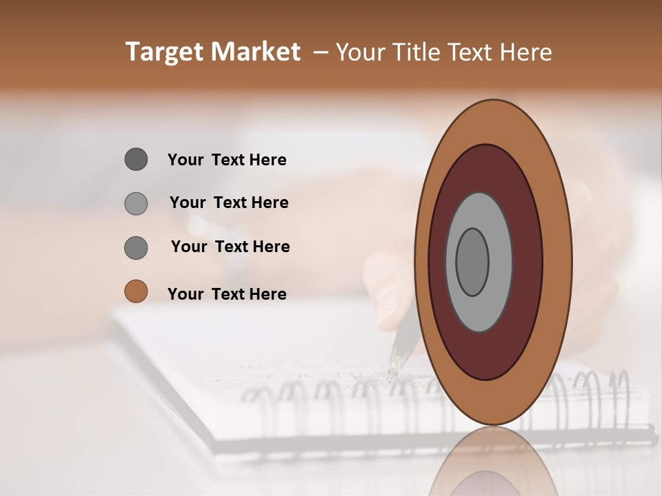 A Person Writing On A Piece Of Paper With A Pen PowerPoint Template