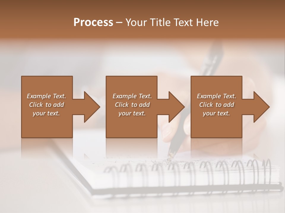 A Person Writing On A Piece Of Paper With A Pen PowerPoint Template