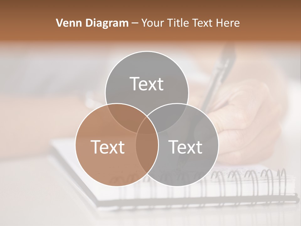 A Person Writing On A Piece Of Paper With A Pen PowerPoint Template