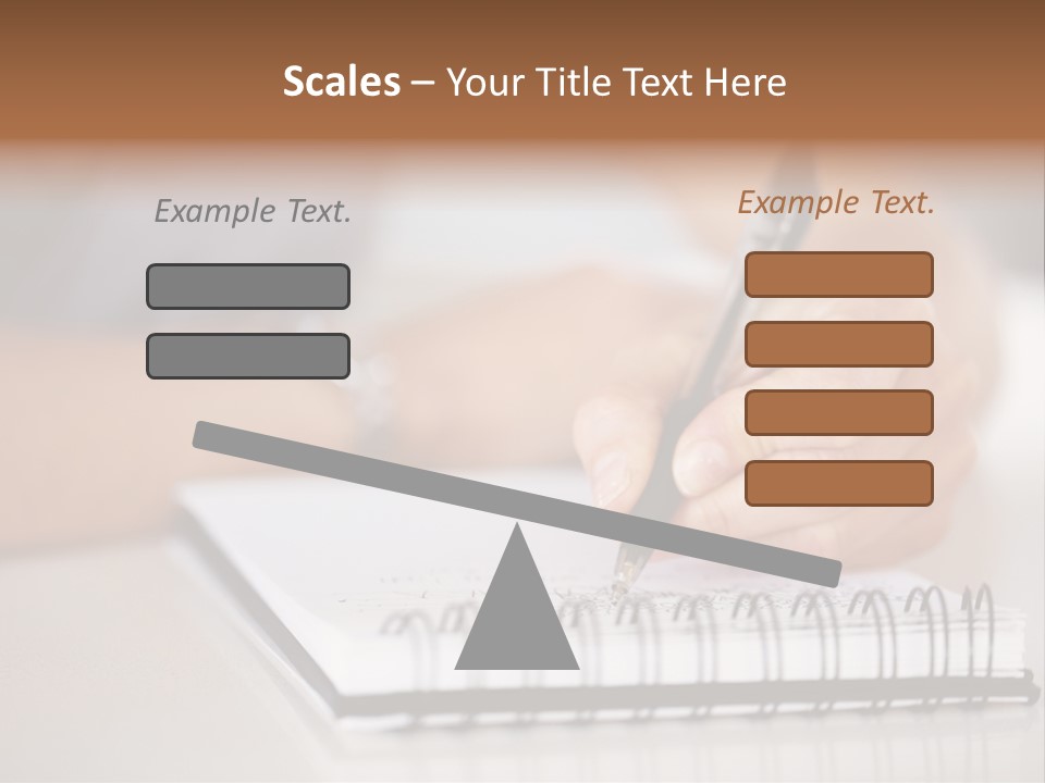 A Person Writing On A Piece Of Paper With A Pen PowerPoint Template