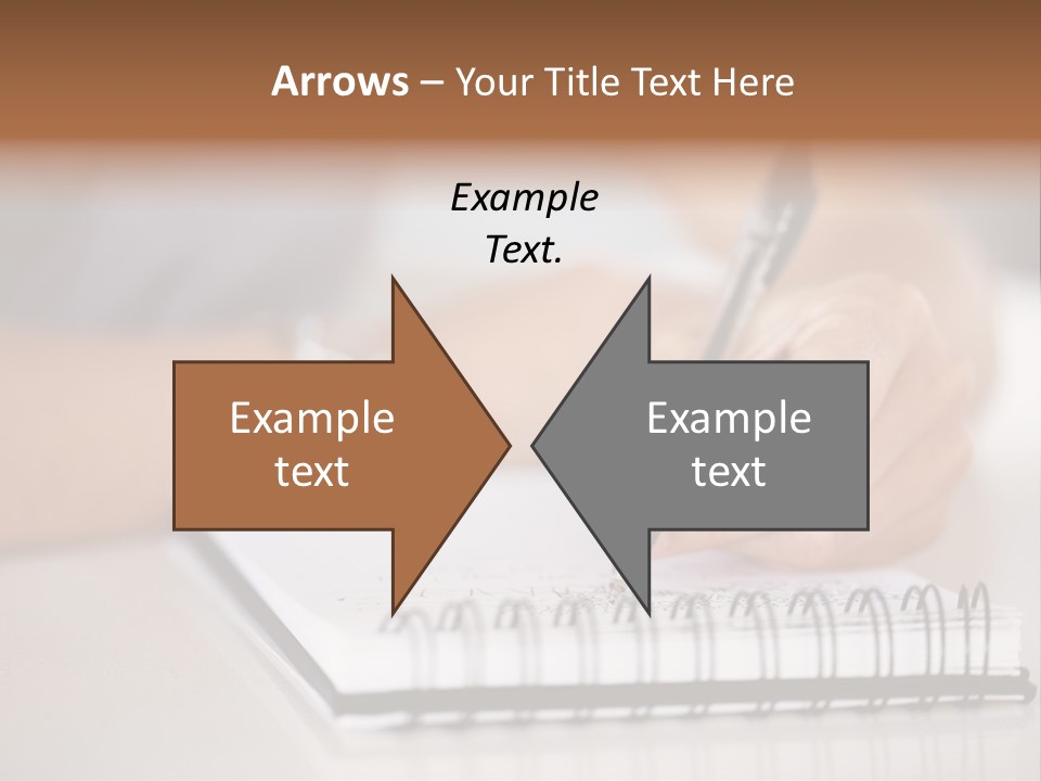 A Person Writing On A Piece Of Paper With A Pen PowerPoint Template