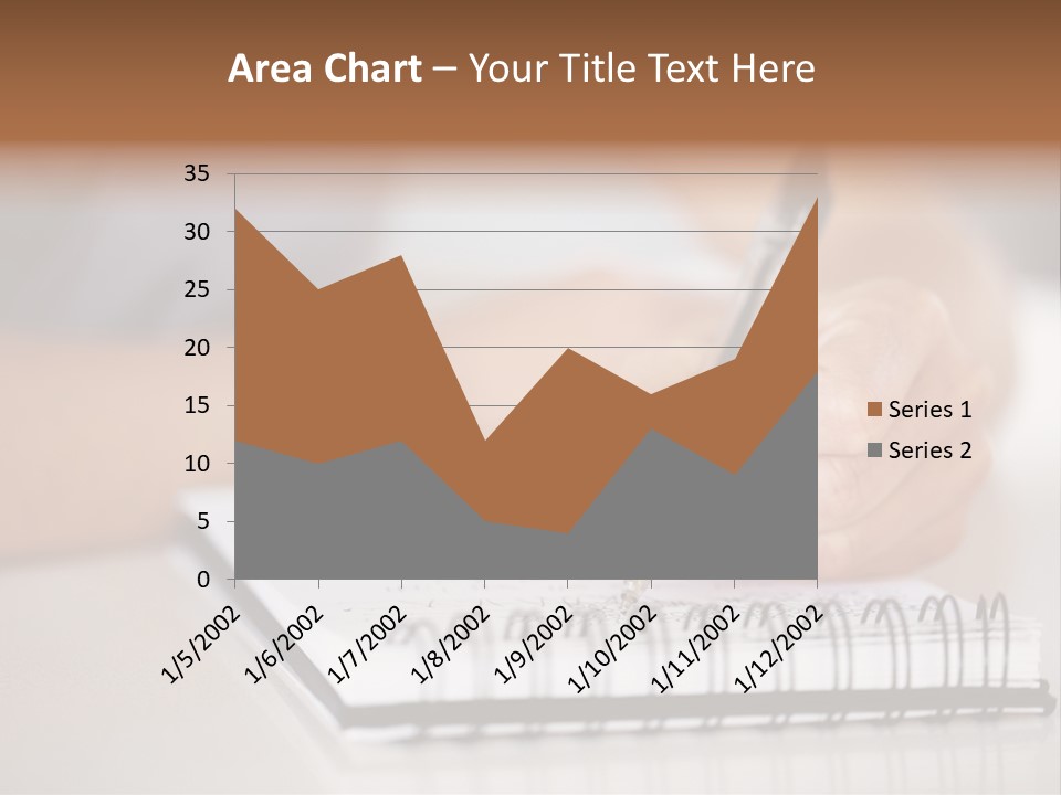 A Person Writing On A Piece Of Paper With A Pen PowerPoint Template