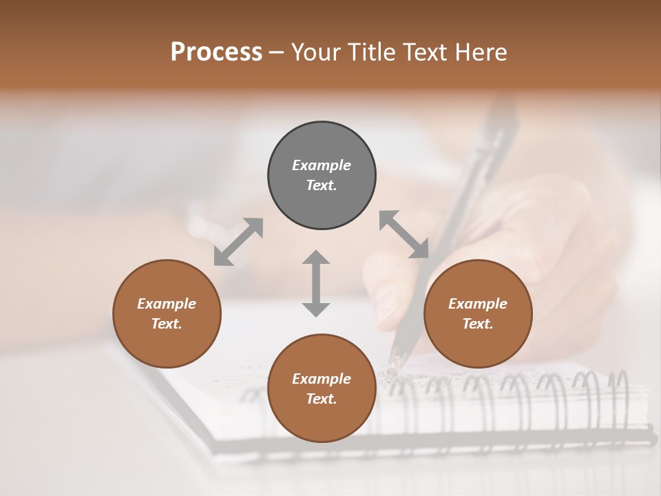 A Person Writing On A Piece Of Paper With A Pen PowerPoint Template
