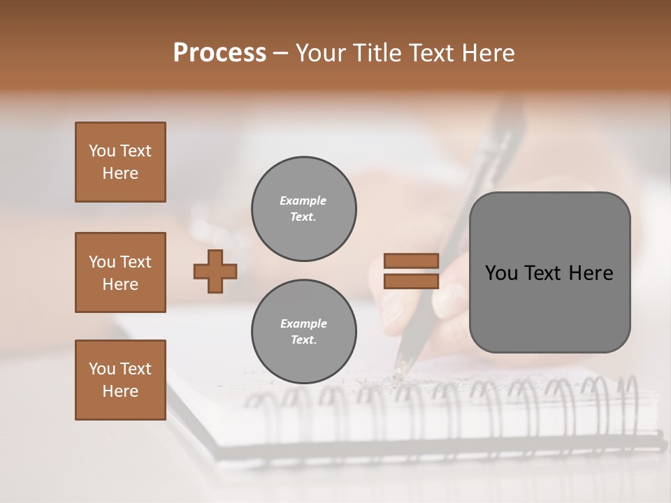 A Person Writing On A Piece Of Paper With A Pen PowerPoint Template
