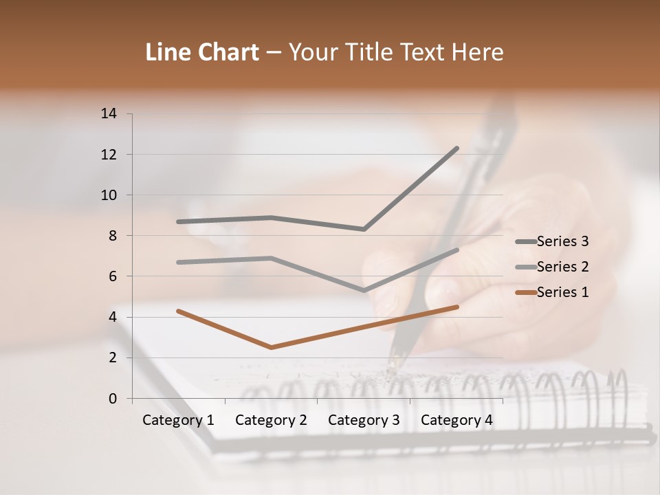 A Person Writing On A Piece Of Paper With A Pen PowerPoint Template
