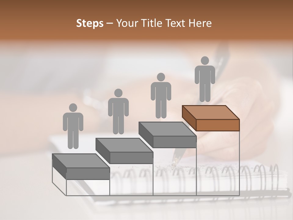 A Person Writing On A Piece Of Paper With A Pen PowerPoint Template