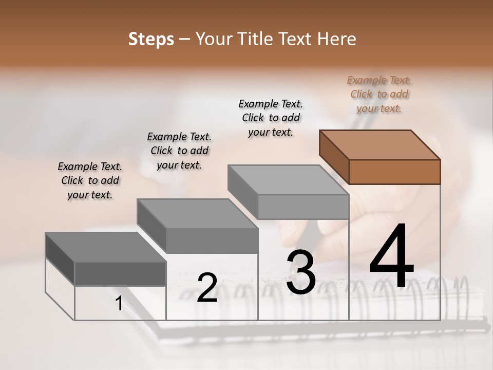 A Person Writing On A Piece Of Paper With A Pen PowerPoint Template