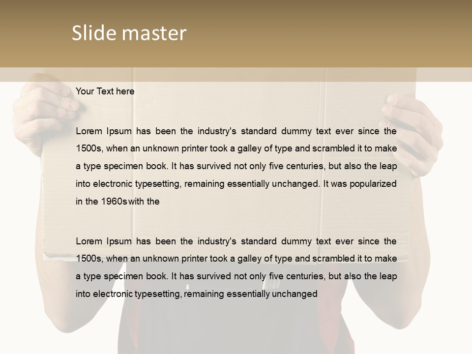 Background Recession Hardhat PowerPoint Template