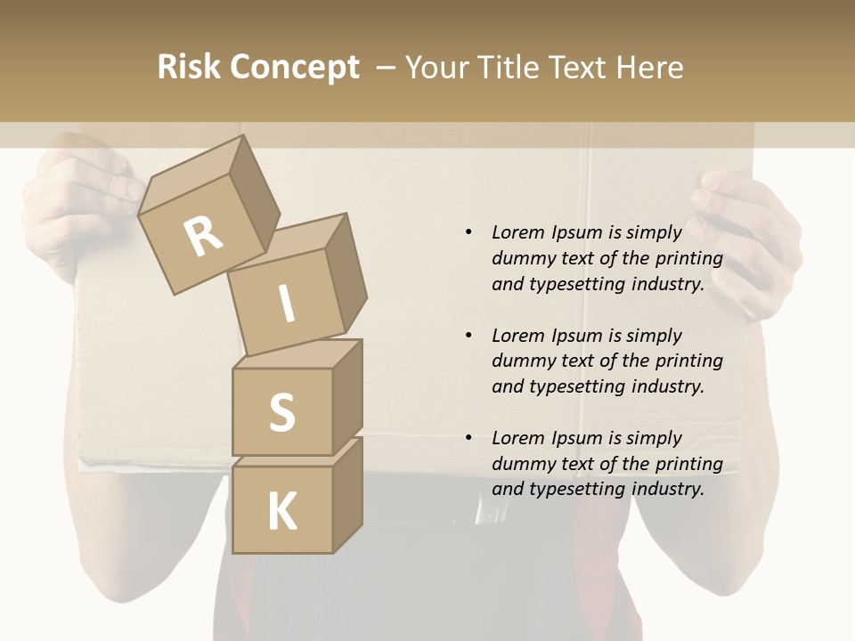 Background Recession Hardhat PowerPoint Template