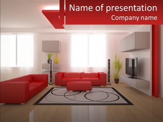 Residence Villa Design PowerPoint Template