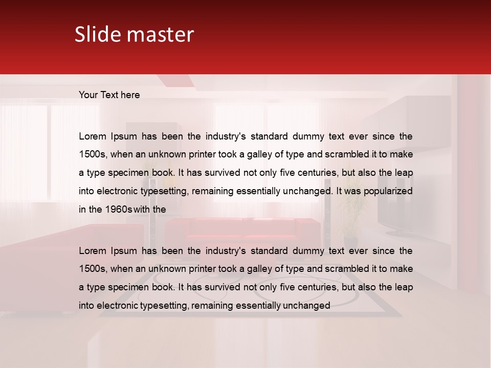 Residence Villa Design PowerPoint Template