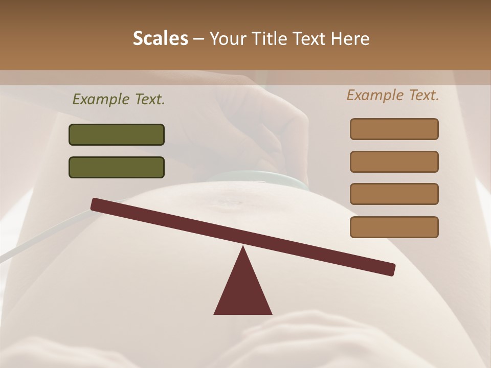 Pregnant Woman Being Examined By A Doctor PowerPoint Template