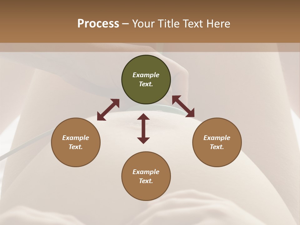Pregnant Woman Being Examined By A Doctor PowerPoint Template