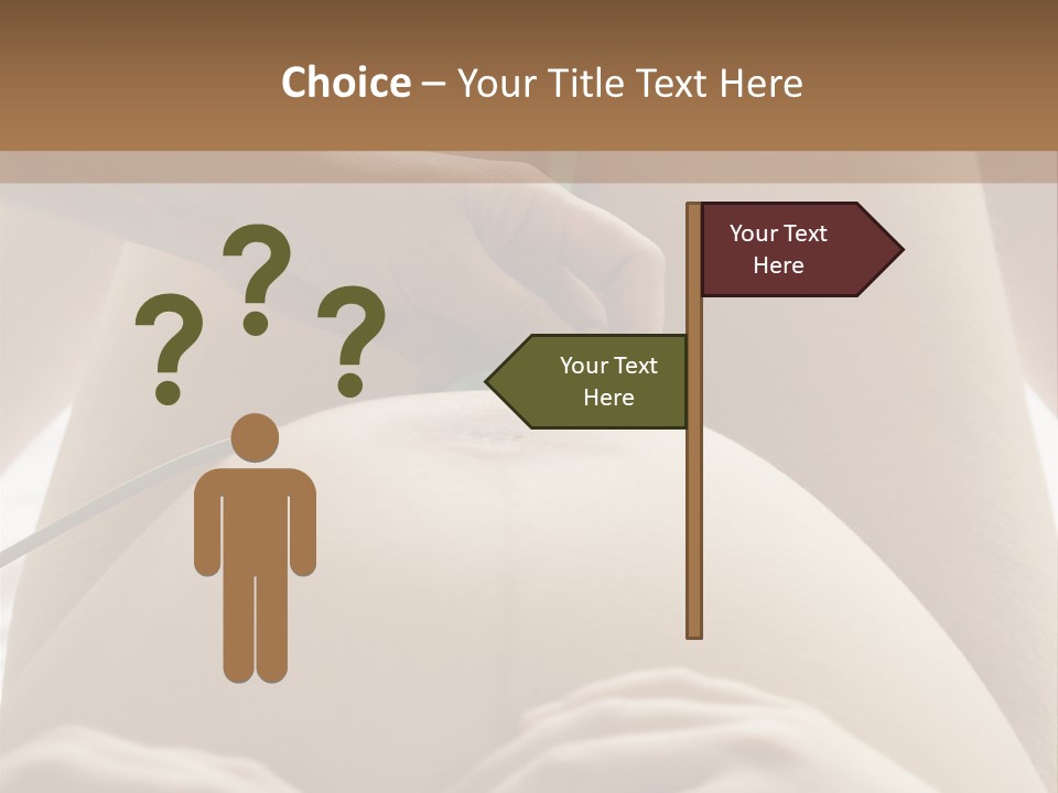 Pregnant Woman Being Examined By A Doctor PowerPoint Template