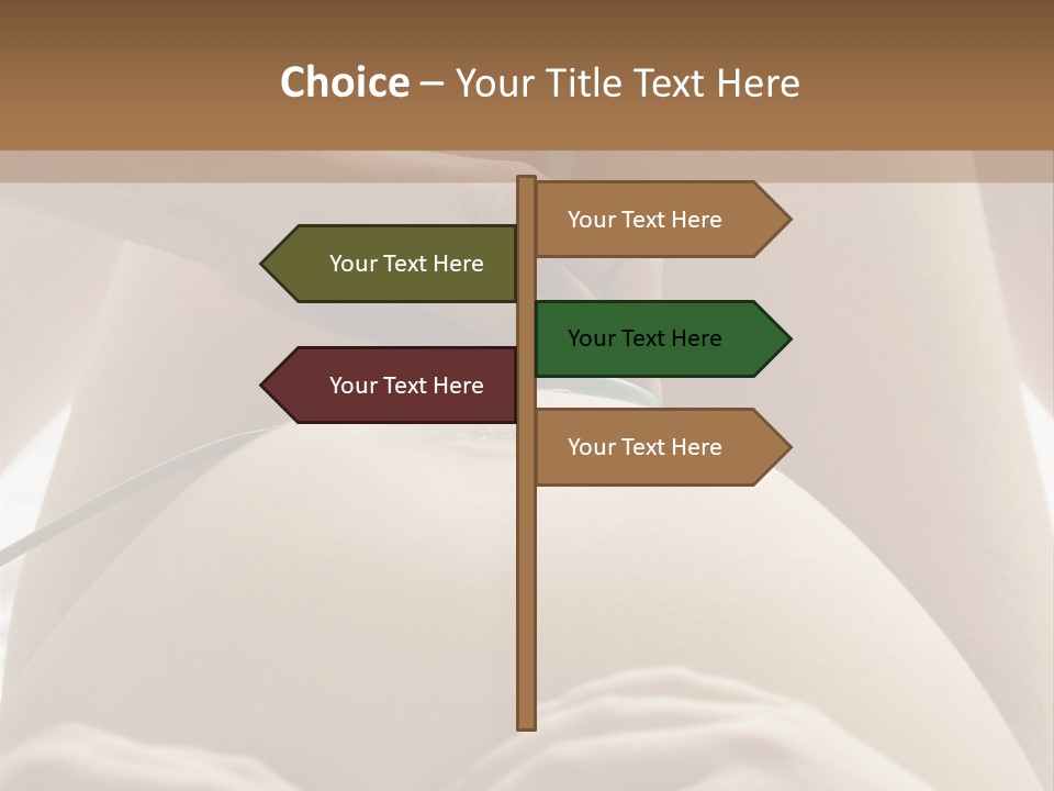 Pregnant Woman Being Examined By A Doctor PowerPoint Template