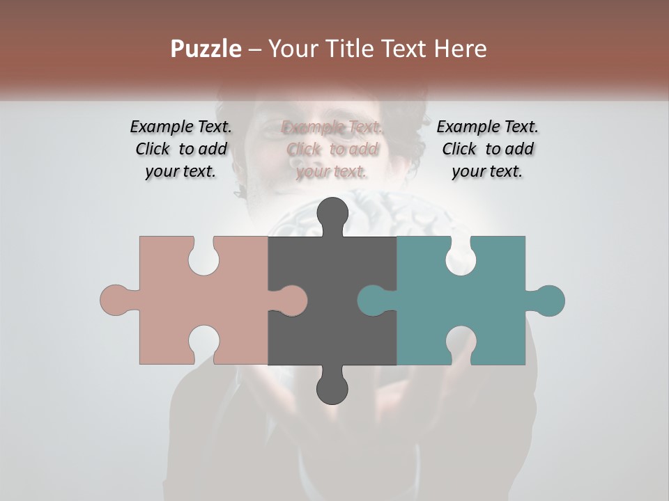 Thinking Businessman Power PowerPoint Template