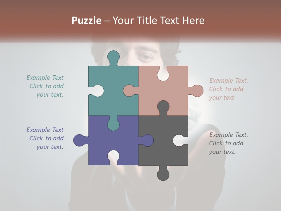 Thinking Businessman Power PowerPoint Template