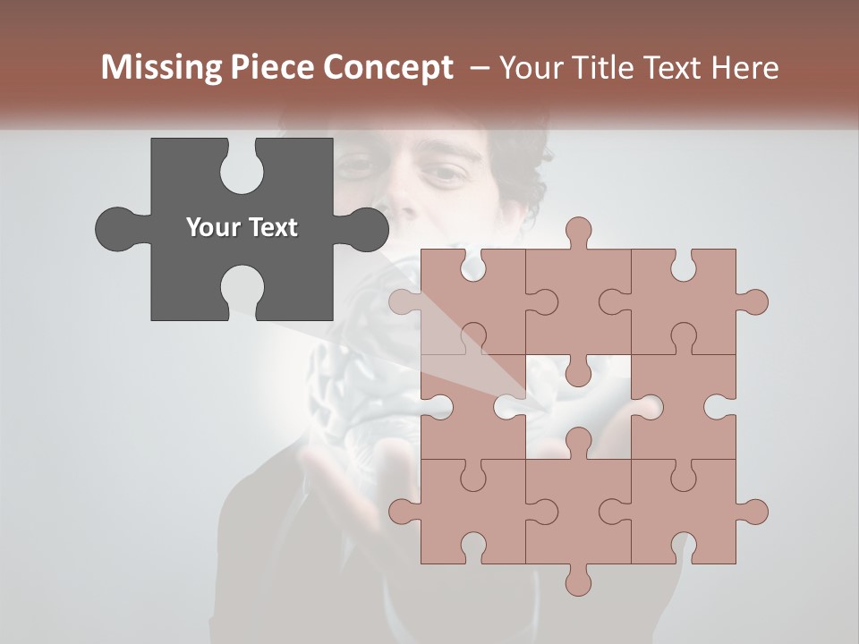 Thinking Businessman Power PowerPoint Template