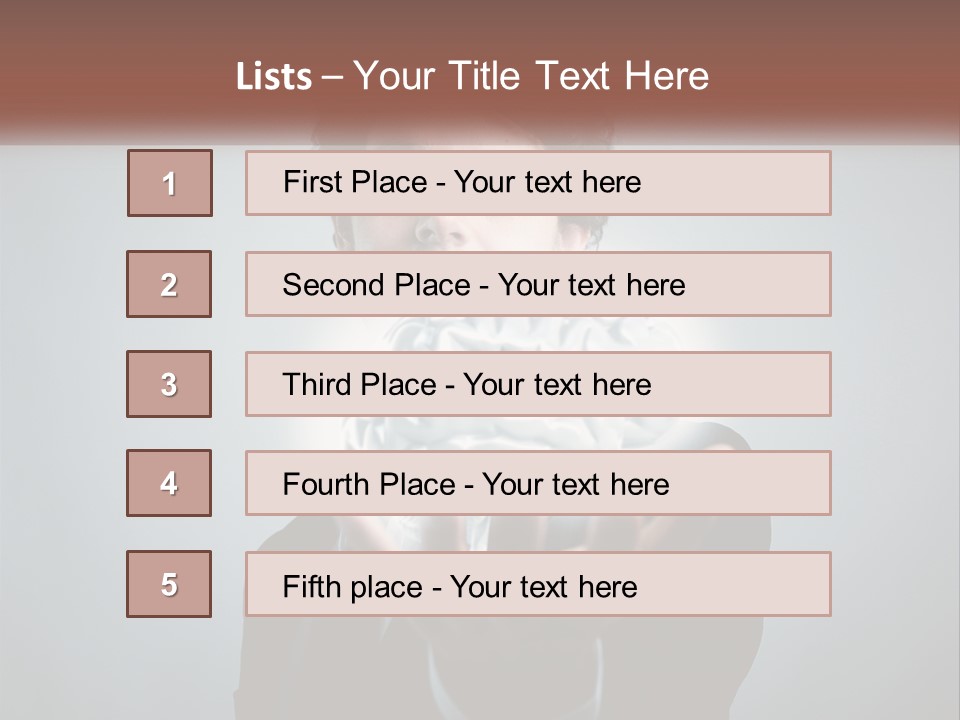 Thinking Businessman Power PowerPoint Template