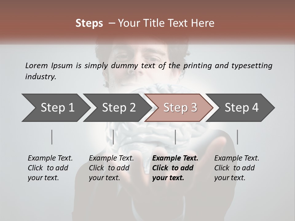 Thinking Businessman Power PowerPoint Template