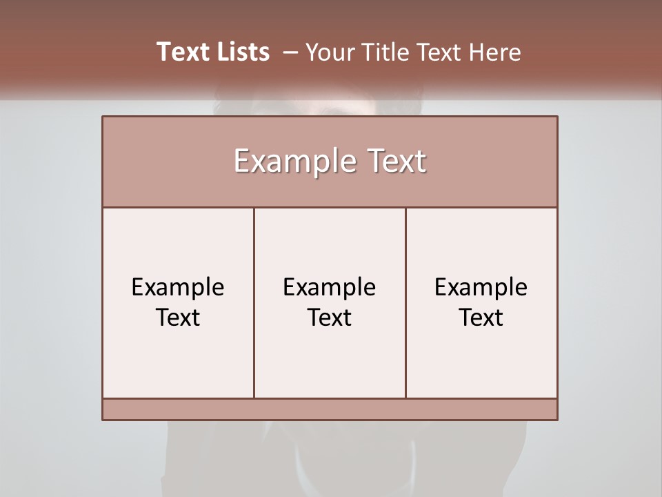 Thinking Businessman Power PowerPoint Template