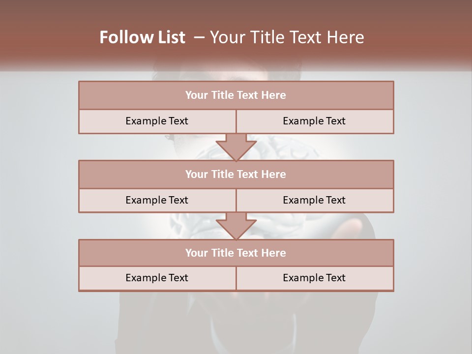 Thinking Businessman Power PowerPoint Template