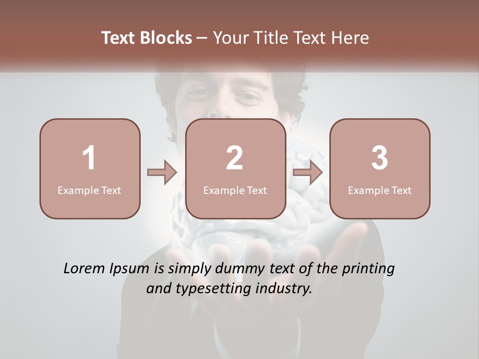 Thinking Businessman Power PowerPoint Template
