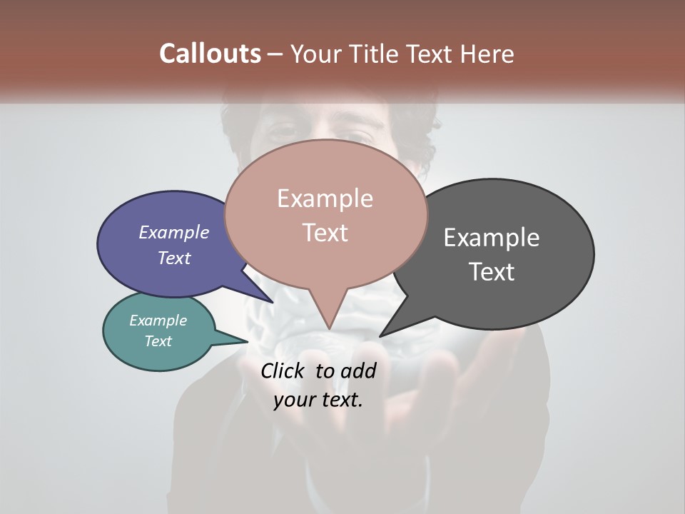 Thinking Businessman Power PowerPoint Template