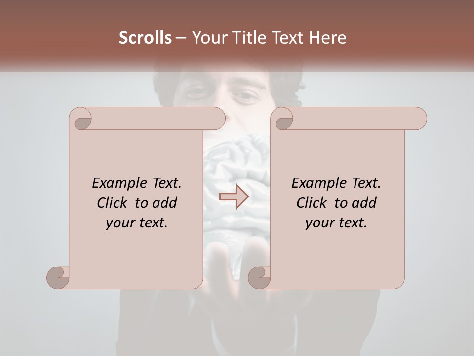 Thinking Businessman Power PowerPoint Template