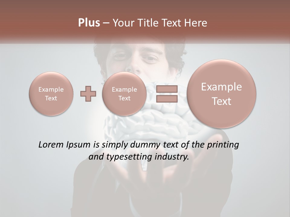 Thinking Businessman Power PowerPoint Template