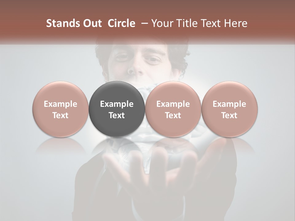 Thinking Businessman Power PowerPoint Template