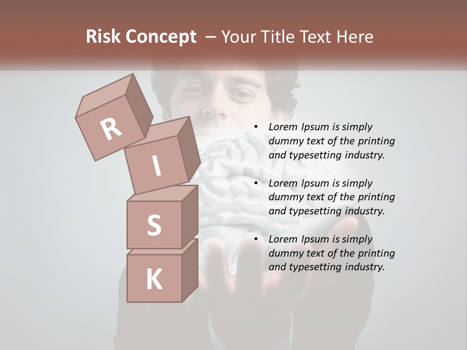 Thinking Businessman Power PowerPoint Template