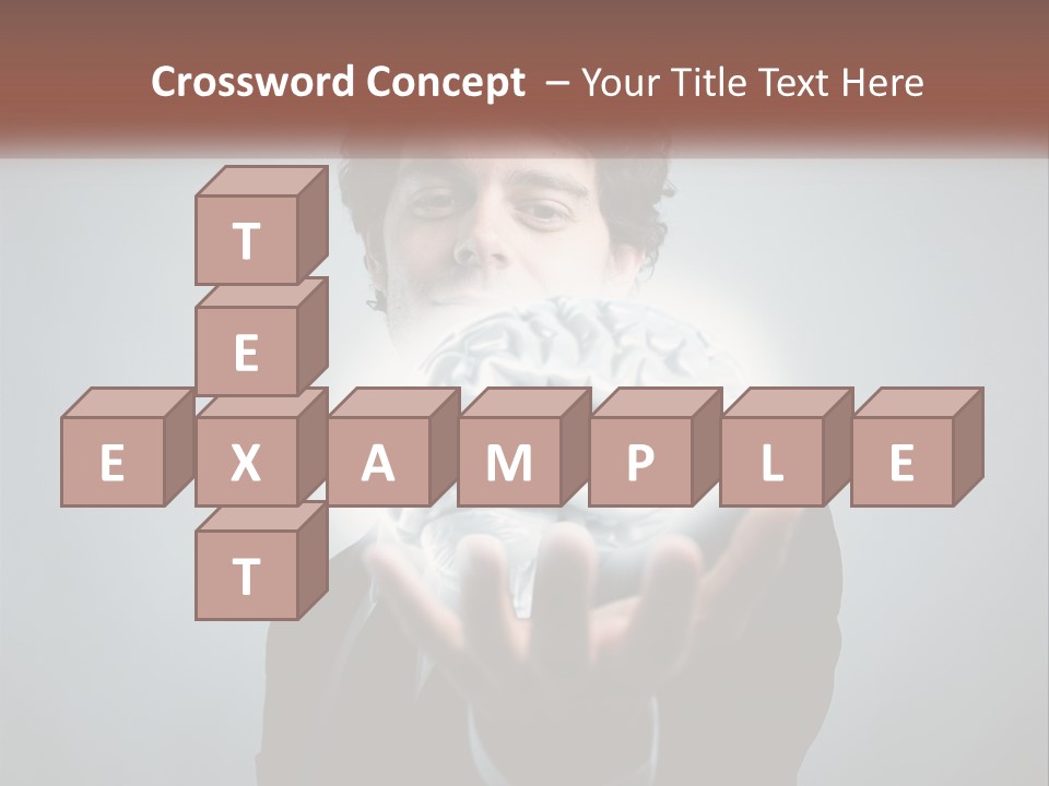 Thinking Businessman Power PowerPoint Template