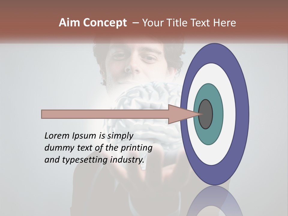 Thinking Businessman Power PowerPoint Template