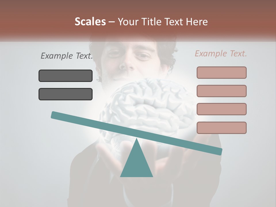 Thinking Businessman Power PowerPoint Template