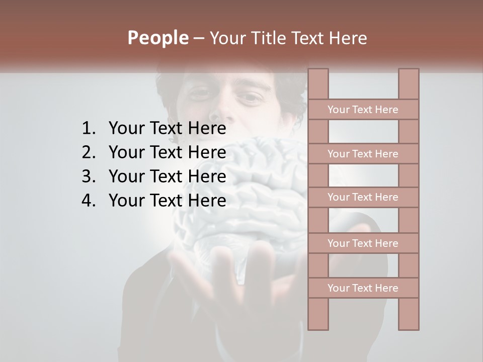 Thinking Businessman Power PowerPoint Template