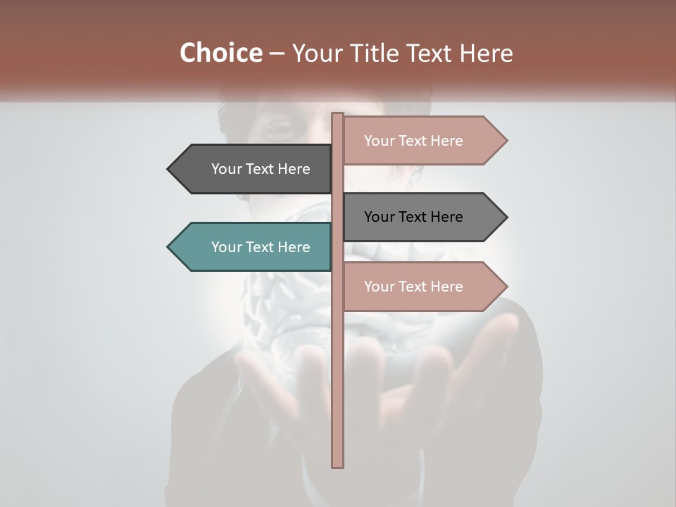 Thinking Businessman Power PowerPoint Template
