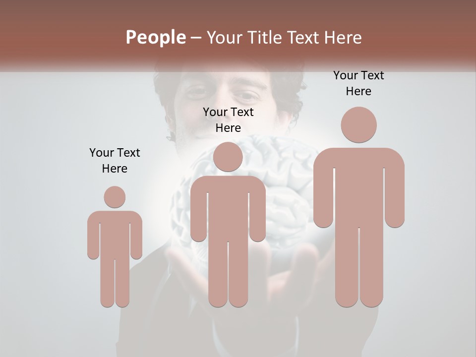 Thinking Businessman Power PowerPoint Template