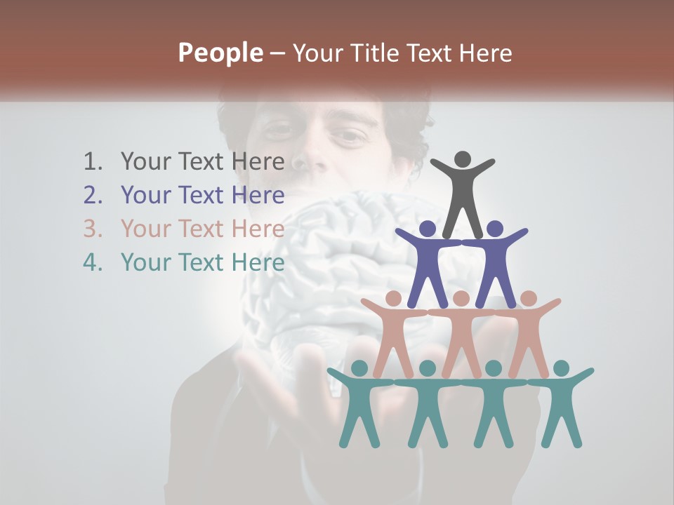 Thinking Businessman Power PowerPoint Template