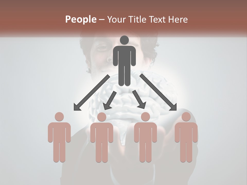 Thinking Businessman Power PowerPoint Template