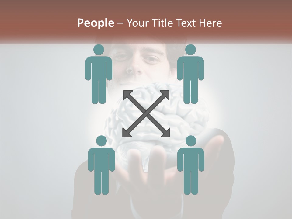 Thinking Businessman Power PowerPoint Template