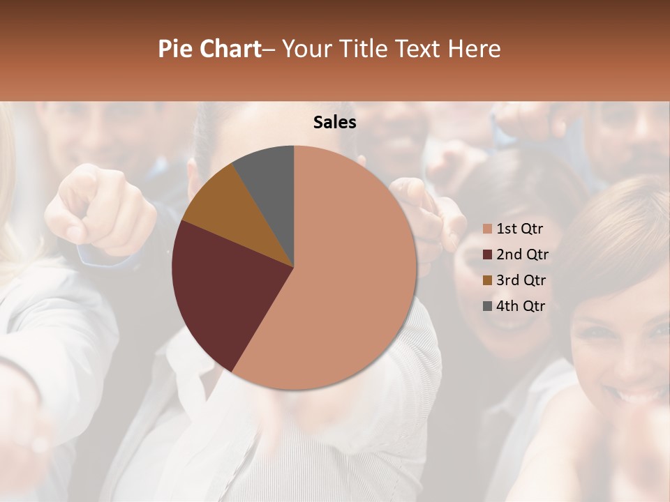 A Group Of People Pointing At The Camera PowerPoint Template