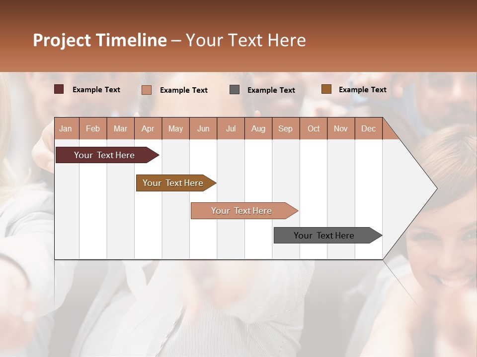 A Group Of People Pointing At The Camera PowerPoint Template