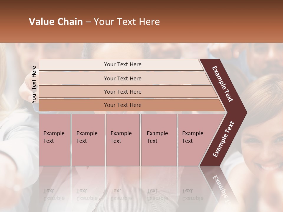 A Group Of People Pointing At The Camera PowerPoint Template