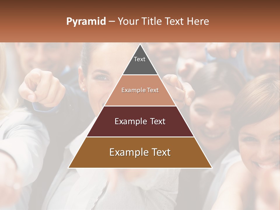 A Group Of People Pointing At The Camera PowerPoint Template