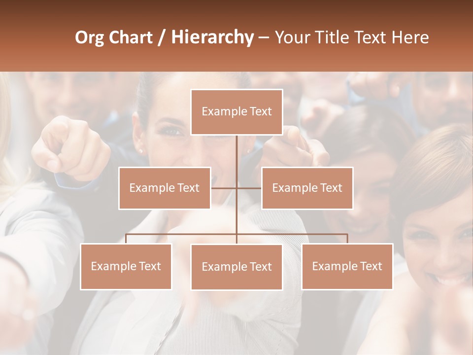 A Group Of People Pointing At The Camera PowerPoint Template