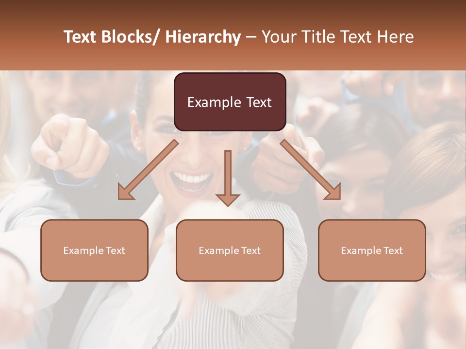 A Group Of People Pointing At The Camera PowerPoint Template