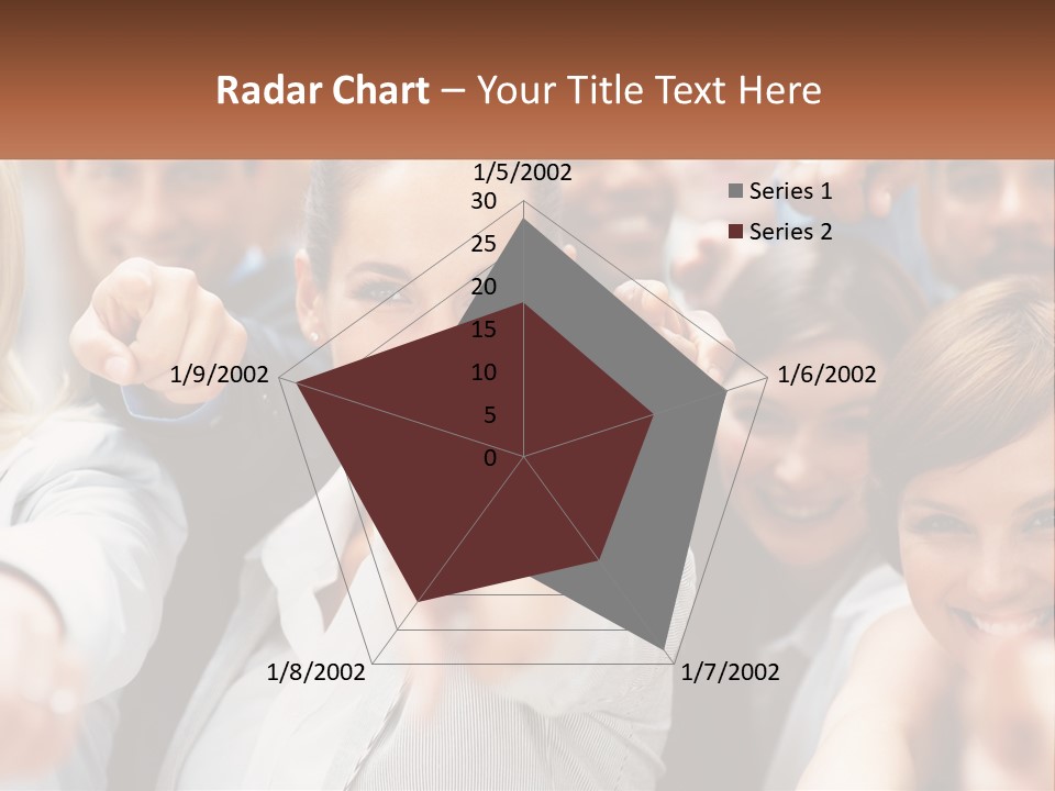 A Group Of People Pointing At The Camera PowerPoint Template