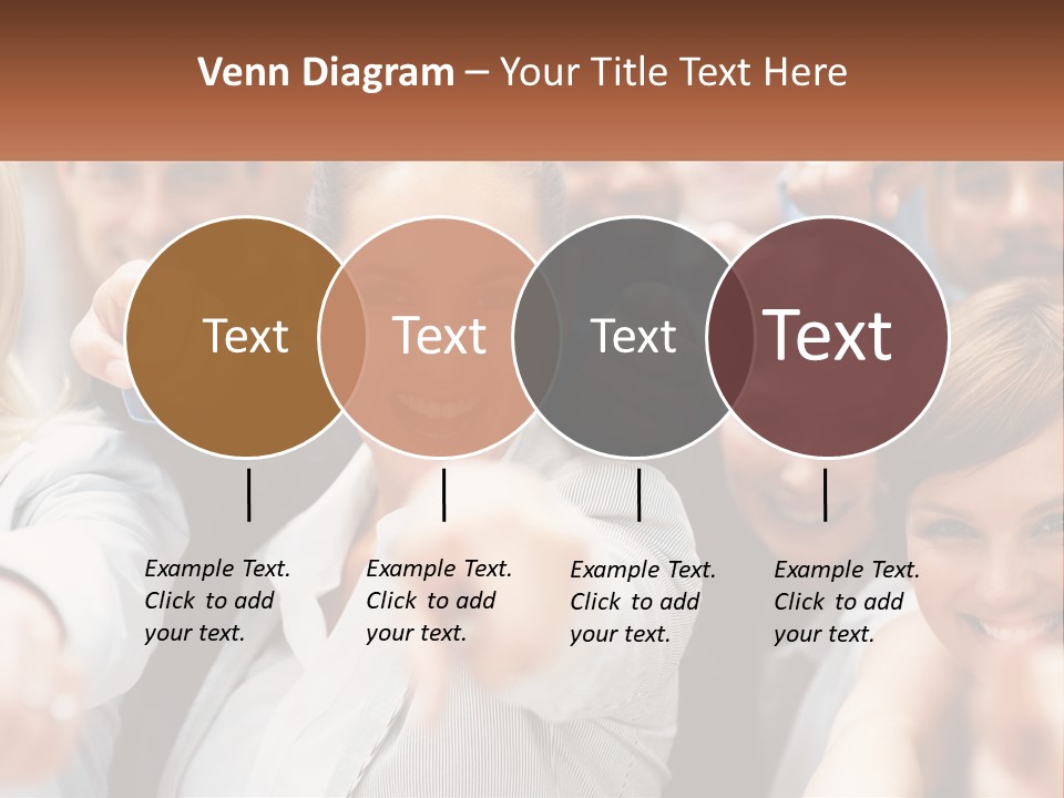 A Group Of People Pointing At The Camera PowerPoint Template